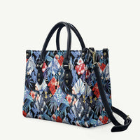 Hawaii Tropicana Blue Pattern Leather Bag - Polynesian Pride