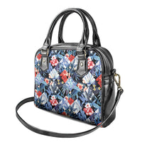 Hawaii Tropicana Blue Pattern Shoulder Handbag - Polynesian Pride