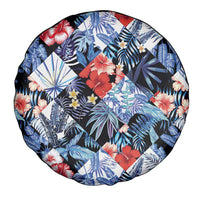 Hawaii Tropicana Blue Pattern Spare Tire Cover - Polynesian Pride