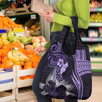 Polynesian Women Day 2024 Grocery Bag Hibiscus Girl Tribal