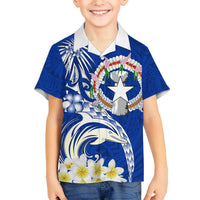 Northern Mariana Islands Commonwealth Day 2024 Hawaiian Shirt Dolphin With Plumeria Flower LT01 - Polynesian Pride