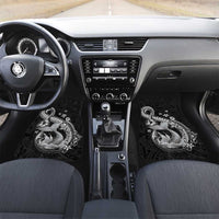 Hawaii Mermaid Monotone Car Mats Polynesian Pattern Fish Hook