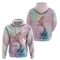 Hawaii Mermaid Sweet Pastel Hoodie Polynesian Pattern Fish Hook