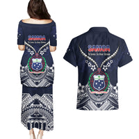 Samoa Independence Day Couples Matching Puletasi and Hawaiian Shirt Ula Nifo Mix Turtle LT01 - Polynesian Pride