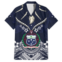 Samoa Independence Day Hawaiian Shirt Ula Nifo Mix Turtle LT01 Blue - Polynesian Pride