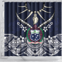 Samoa Independence Day Shower Curtain Ula Nifo Mix Turtle