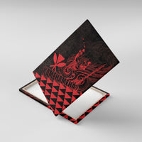 King Kamehameha Day Canvas Wall Art Kakau Polynesian Pattern