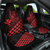 King Kamehameha Day Car Seat Cover Kakau Polynesian Pattern