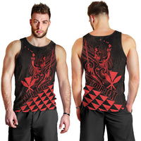 Personalized King Kamehameha Day Men Tank Top Kakau Polynesian Pattern