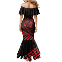 Personalized King Kamehameha Day Mermaid Dress Kakau Polynesian Pattern LT01 - Polynesian Pride