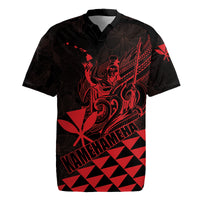Personalized King Kamehameha Day Rugby Jersey Kakau Polynesian Pattern