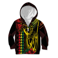 King Kamehameha Day Kid Hoodie Hawaii Kakau Reggae