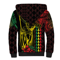 King Kamehameha Day Sherpa Hoodie Hawaii Kakau Reggae LT01 - Polynesian Pride