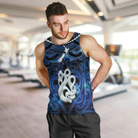 Personalized Maori Matariki Manaia Men Tank Top Maori Kowhaiwhai Pattern Galaxy