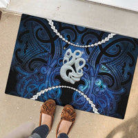 Maori Matariki Manaia Rubber Doormat Maori Kowhaiwhai Pattern Galaxy