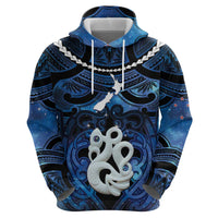 Personalized Maori Matariki Manaia Zip Hoodie Maori Kowhaiwhai Pattern Galaxy LT01 - Polynesian Pride