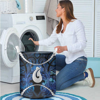 Maori Matariki Hei Matau Laundry Basket Maori Kowhaiwhai Pattern Galaxy