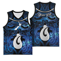 Personalized Maori Matariki Hei Matau Basketball Jersey Maori Kowhaiwhai Pattern Galaxy LT01 - Polynesian Pride