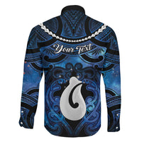 Personalized Maori Matariki Hei Matau Family Matching Mermaid Dress and Hawaiian Shirt Maori Kowhaiwhai Pattern Galaxy