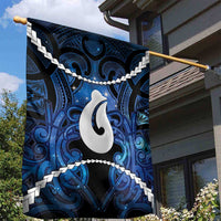 Maori Matariki Hei Matau Garden Flag Maori Kowhaiwhai Pattern Galaxy