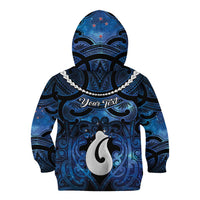 Personalized Maori Matariki Hei Matau Kid Hoodie Maori Kowhaiwhai Pattern Galaxy LT01 - Polynesian Pride