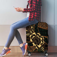 Indonesian Batik Pattern Vintage Brown Luggage Cover
