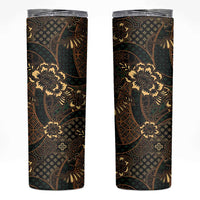 Indonesian Batik Pattern Vintage Brown Skinny Tumbler