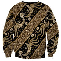 Indonesia Batik Pattern Sweatshirt Gold Version