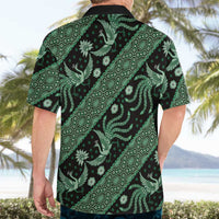 Indonesia Batik Pattern Hawaiian Shirt Green Version