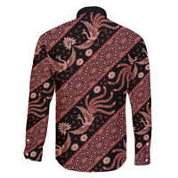Indonesia Batik Pattern Family Matching Puletasi and Hawaiian Shirt Red Version