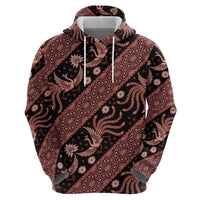 Indonesia Batik Pattern Hoodie Red Version