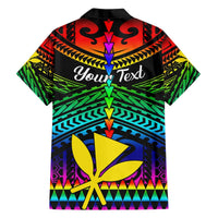 Personalised Hawaii Hawaiian Shirt Kanaka Maoli Kakau 2023 National Coming Out Day LT01 - Polynesian Pride