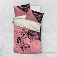 Cook Islands Turtle Bedding Set Stars and Hibiscus - Pink