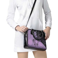 Cook Islands Turtle Shoulder Handbag Stars and Hibiscus - Purple