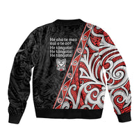 Aotearoa Toitu Te Tiriti Bomber Jacket Honour The Treaty New Zealand