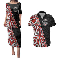 Aotearoa Toitu Te Tiriti Couples Matching Puletasi and Hawaiian Shirt Honour The Treaty New Zealand