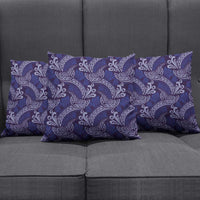 Deep Blue Monstera Pillow Cover Polynesian Tribal Pattern LT01 - Polynesian Pride