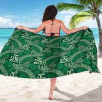 Forest Green Monstera Sarong Polynesian Tribal Pattern LT01 - Polynesian Pride