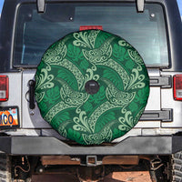 Forest Green Monstera Spare Tire Cover Polynesian Tribal Pattern LT01 Green - Polynesian Pride