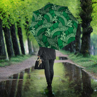 Forest Green Monstera Umbrella Polynesian Tribal Pattern LT01 - Polynesian Pride