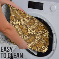 Brown Gold Monstera Bathroom Set Polynesian Tribal Pattern LT01 - Polynesian Pride