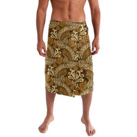Brown Gold Monstera Lavalava Polynesian Tribal Pattern LT01 Gold - Polynesian Pride