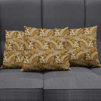Brown Gold Monstera Pillow Cover Polynesian Tribal Pattern LT01 - Polynesian Pride