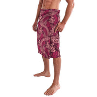 Sweet Pink Monstera Lavalava Polynesian Tribal Pattern LT01 - Polynesian Pride