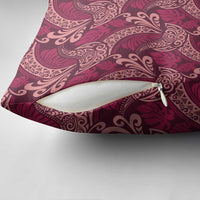 Sweet Pink Monstera Pillow Cover Polynesian Tribal Pattern LT01 - Polynesian Pride