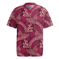 Sweet Pink Monstera Rugby Jersey Polynesian Tribal Pattern LT01 Pink - Polynesian Pride