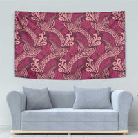 Sweet Pink Monstera Tapestry Polynesian Tribal Pattern LT01 - Polynesian Pride