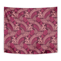 Sweet Pink Monstera Tapestry Polynesian Tribal Pattern LT01 - Polynesian Pride