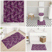 Royal Purple Monstera Bathroom Set Polynesian Tribal Pattern LT01 - Polynesian Pride