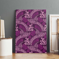 Royal Purple Monstera Canvas Wall Art Polynesian Tribal Pattern LT01 - Polynesian Pride